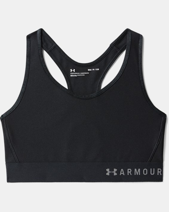 Soutien-gorge de sport à maintien modéré Armour® pour femme, Black, pdpMainDesktop image number 8
